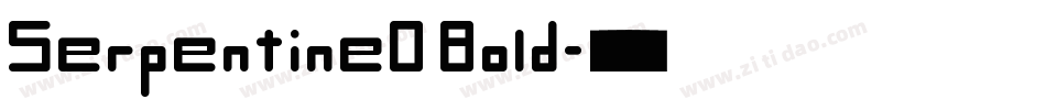 SerpentineD Bold字体转换